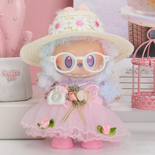 Pink princess outfit for collectible figure