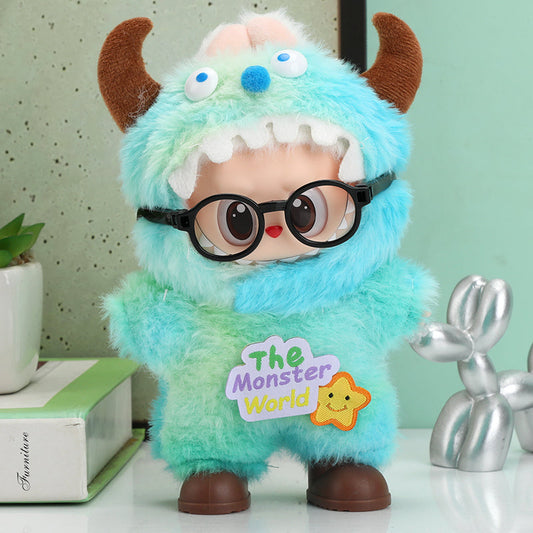 Icy Blue Snow miniature monster outfit for collectible figure